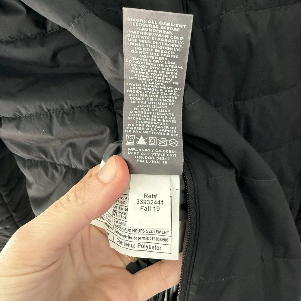 Eddie Bauer First Ascent Mens Ignitelite Reversible Jacket S Black Puffer